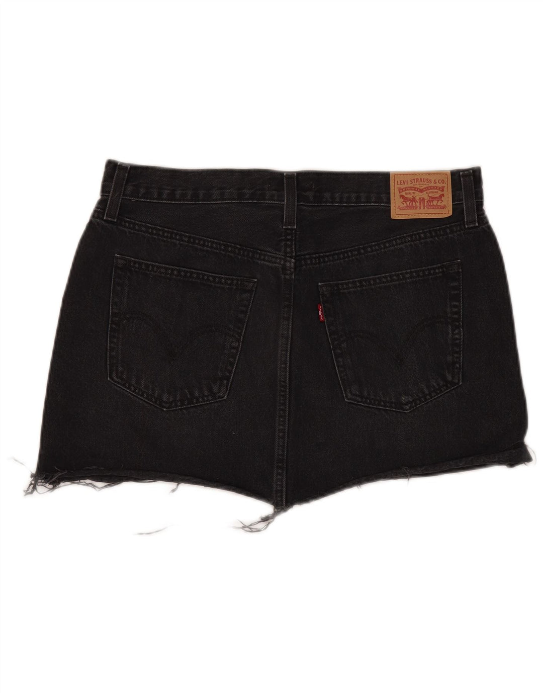 Γυναικεία τζιν φούστα Levi's W31 μεσαία μαύρη βαμβακερή
