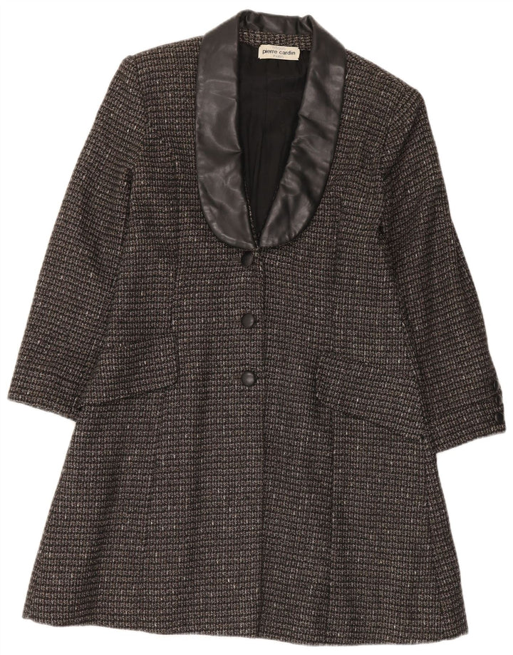 Pierre Cardin Γυναικείο Πανωφόρι UK 10 Small Black Flecked