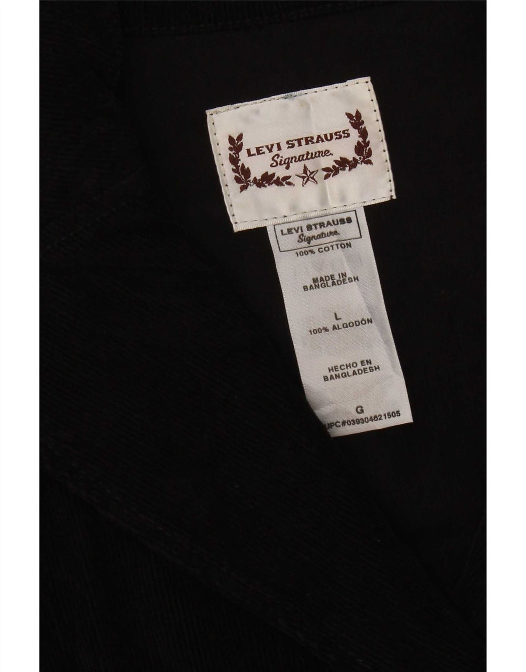Γυναικείο παλτό Levi's Corduroy Pea UK 16 Large Black Cotton