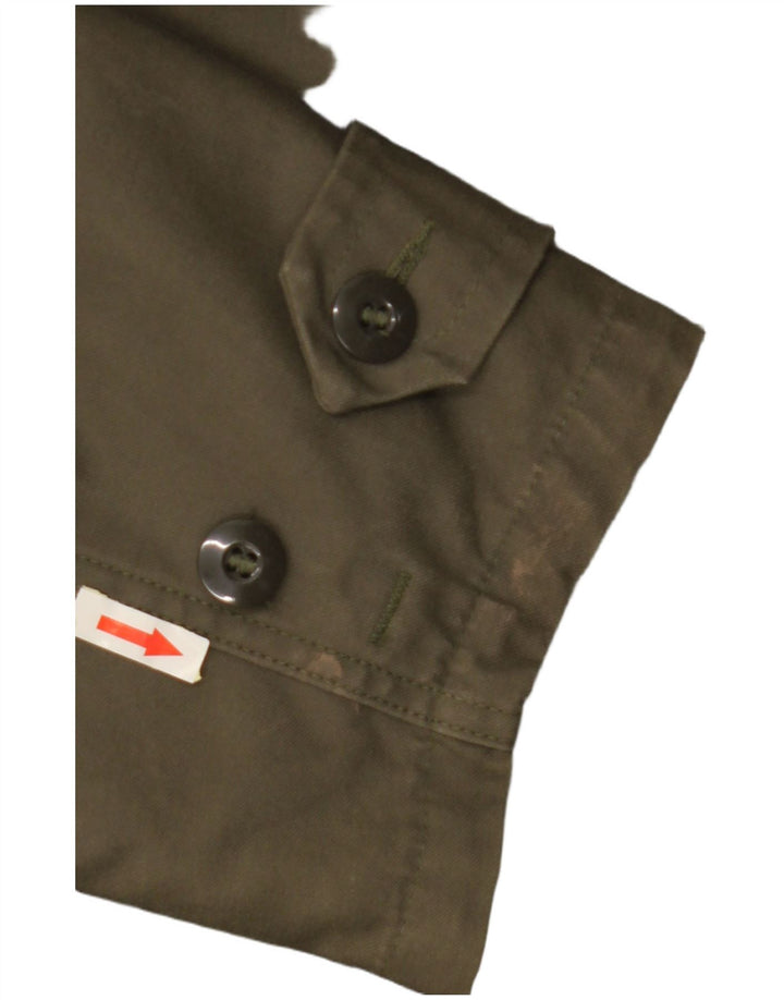 VINTAGE Ανδρικό μπουφάν Parka με κουκούλα UK 40 Large Green