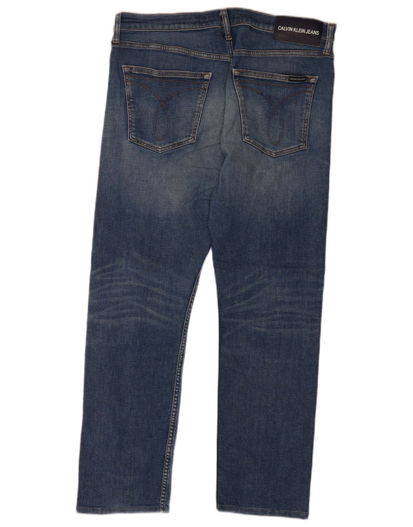 Calvin Klein Mens Slim Jeans W36 L32 Blue