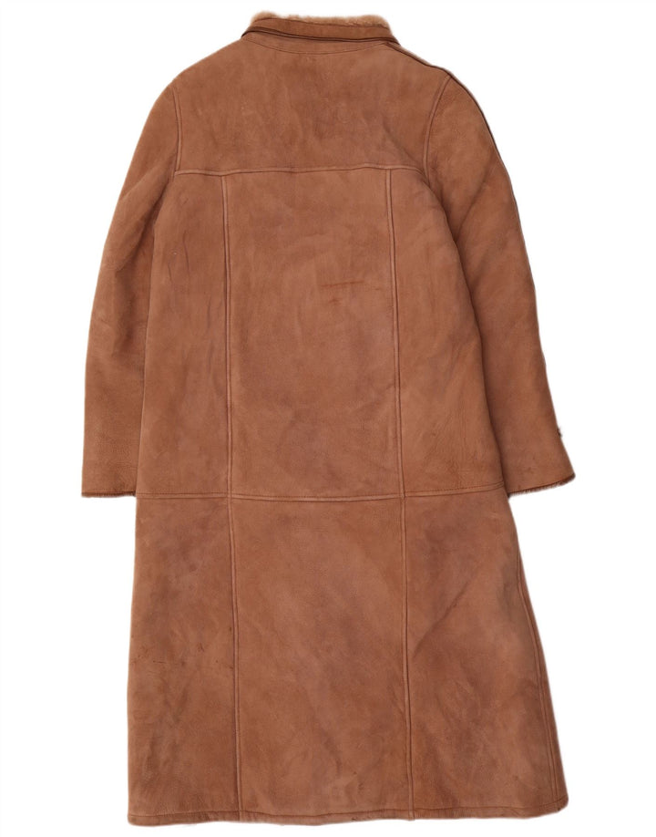 Vintage Γυναικείο Παλτό Shearling UK 12 Μεσαίο Καφέ