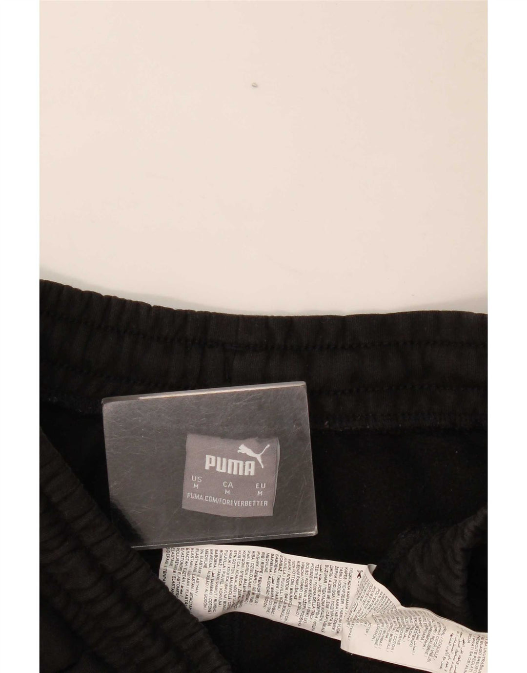 Ανδρική φόρμα Puma Παντελόνι Joggers Μεσαίο μαύρο βαμβακερό