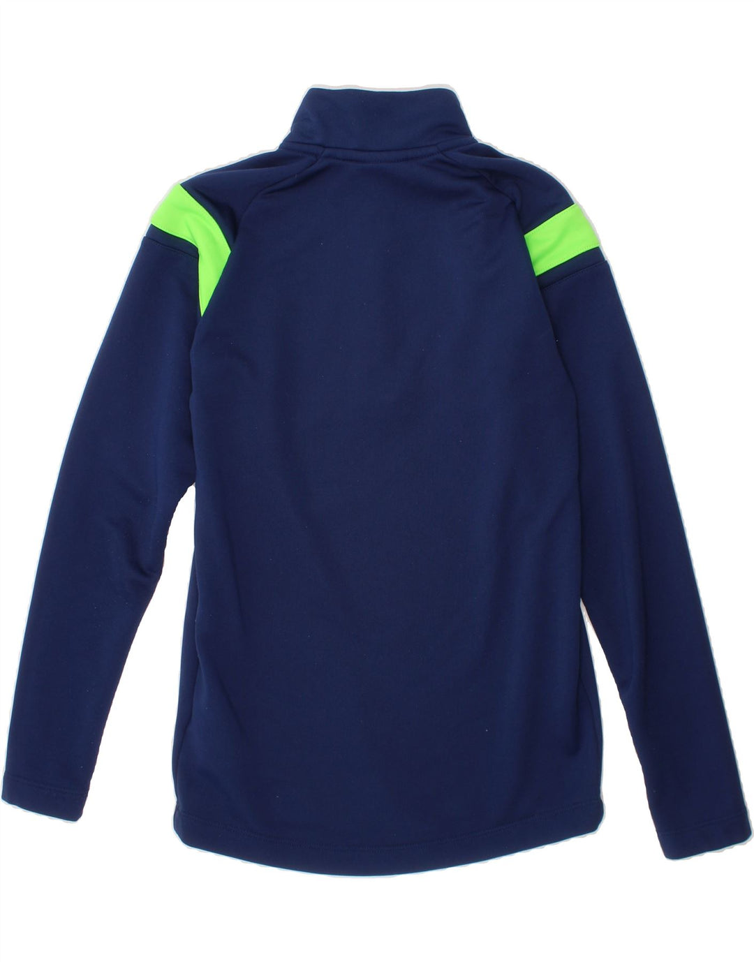 UMBRO Boys Pullover Tracksuit Top 12-13 Years Medium Navy Blue Colourblock Vintage Umbro and Second-Hand Umbro from Messina Hembry 