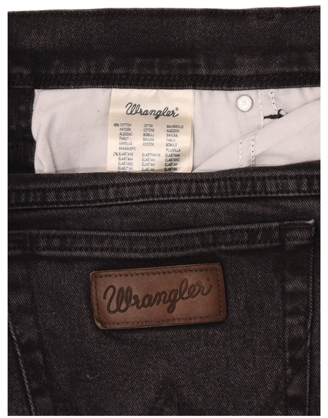 Ανδρικό τζιν Texas Straight Wrangler W40 L30 Γκρι βαμβακερό