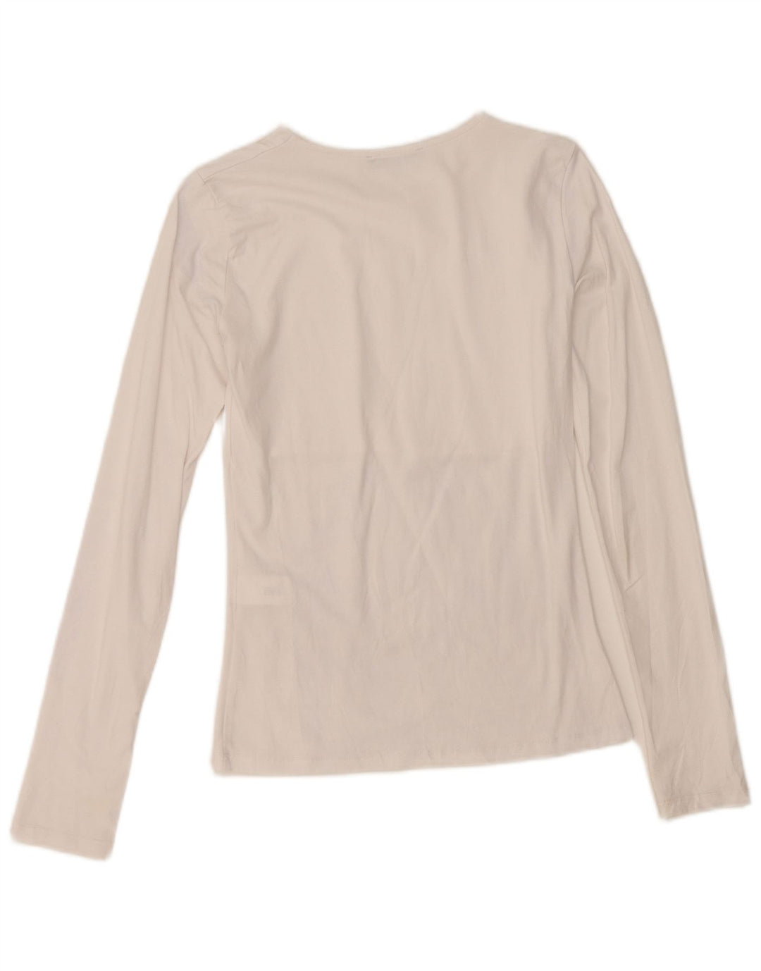 Zara Γυναικείο τοπ μακρυμάνικο UK 8 μικρό λευκό βαμβακερό