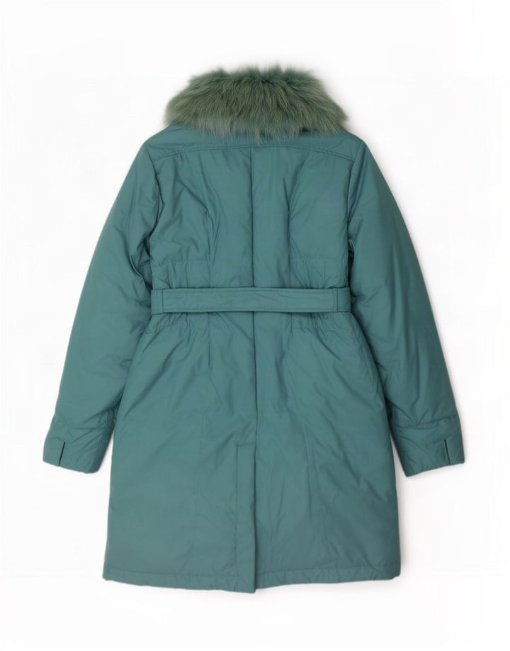 Trussardi Γυναικείο παλτό με επένδυση IT 48 XL Τυρκουάζ Πολυεστέρας