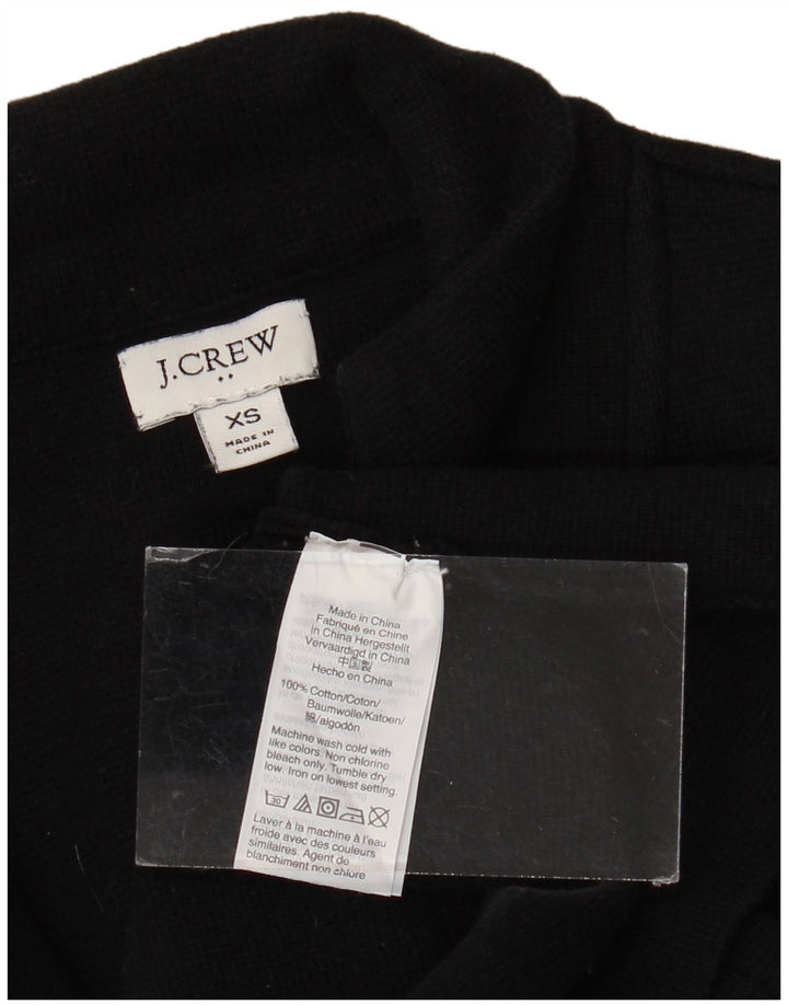 J. CREW Γυναικείο Μπουφάν Blazer UK 6 XS Μαύρο βαμβακερό με 2 κουμπιά