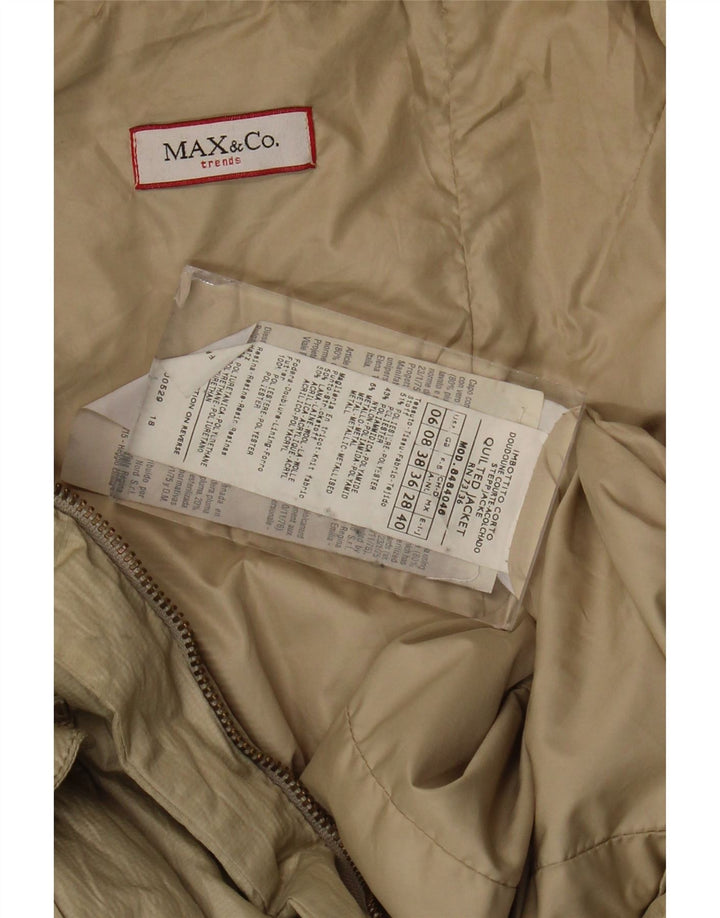 Max & Co. Γυναικείο μπουφάν με επένδυση UK 8 Small Beige Polyester