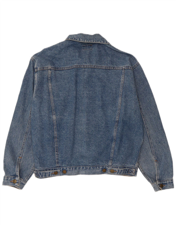 Stefanel Ανδρικό Τζιν Μπουφάν UK 36 Small Blue Cotton