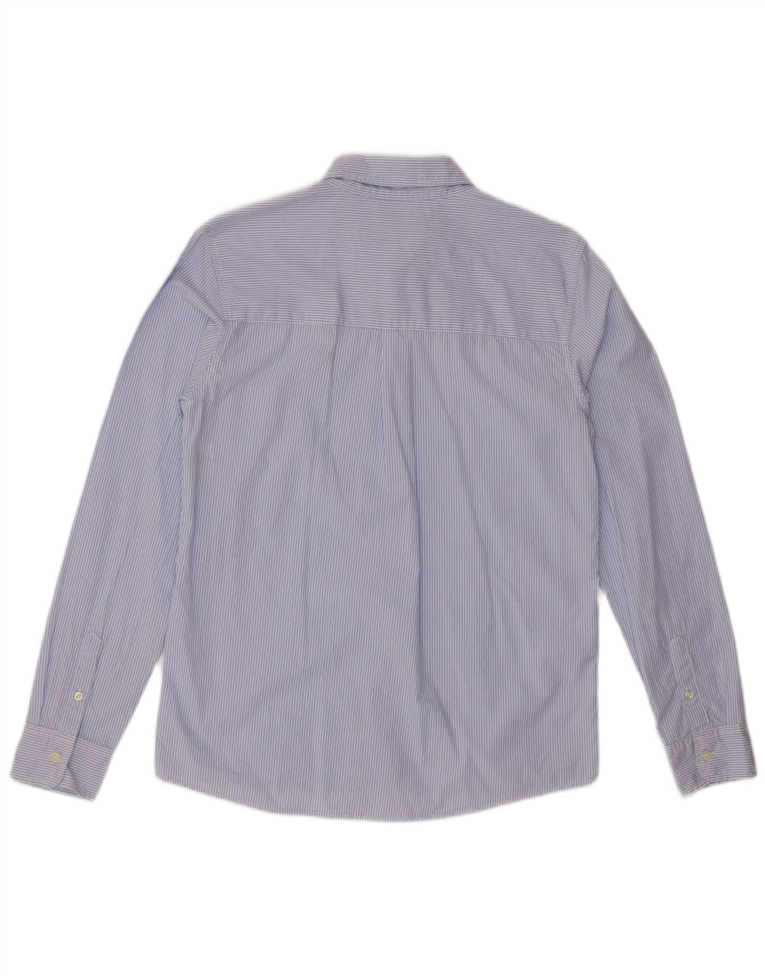 BENETTON Πουκάμισο για αγόρι 13-14 ετών 3XL Μπλε ρίγες βαμβακερό