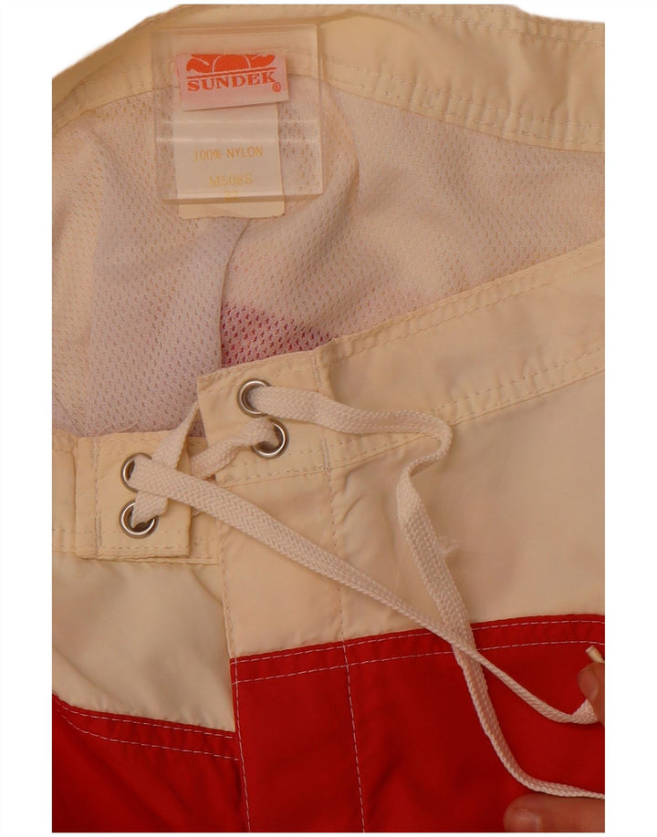 Ανδρικό σορτς κολύμβησης SUNDEK, μεσαίο κόκκινο χρώμα, νάιλον