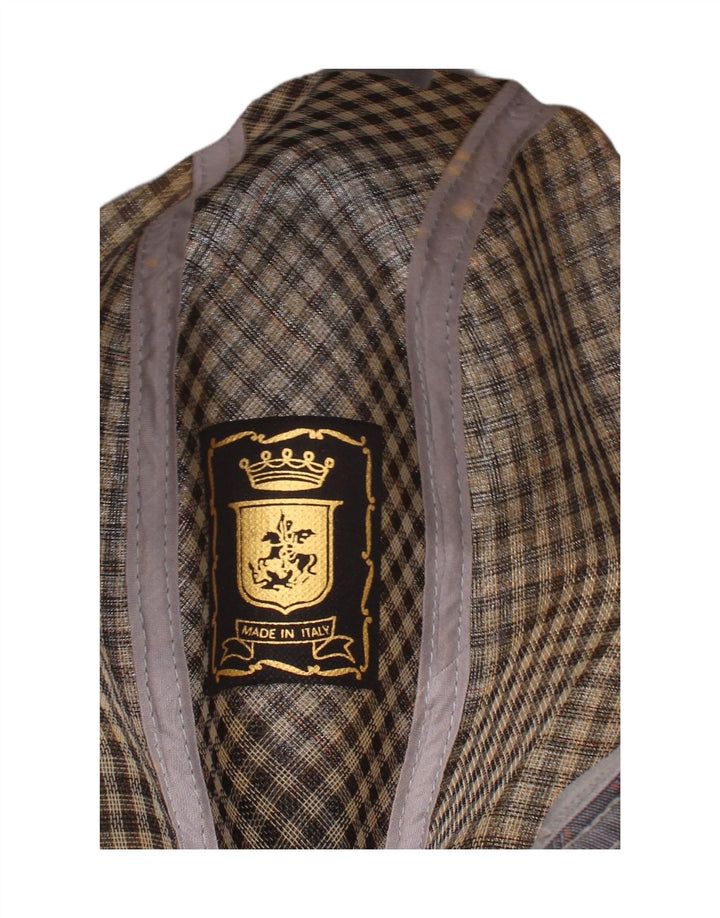 Vintage Ανδρικό καπέλο Fedora Large Grey Check Classic