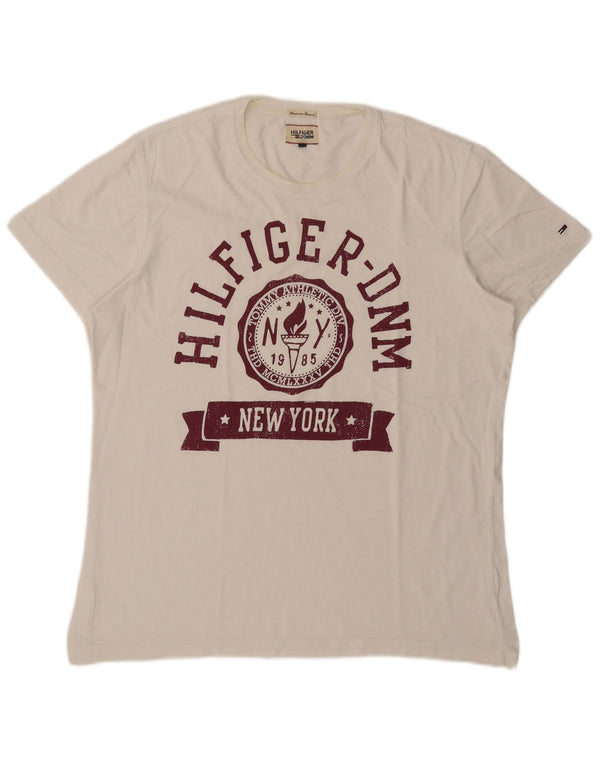 Ανδρικό γραφικό T-Shirt Tommy Hilfiger Top XL Λευκό