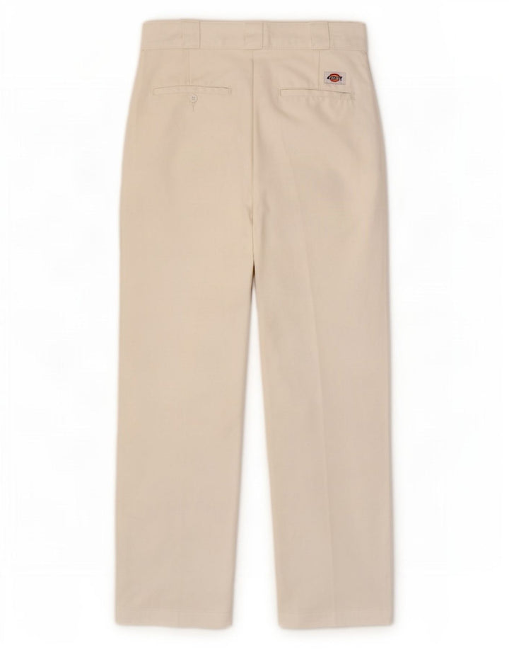 Dickies Γυναικείο ίσιο παντελόνι Chino W28 L26 Λευκό πολυεστέρα