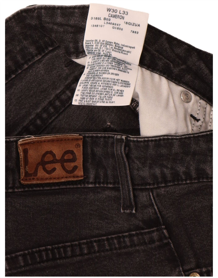 Lee Womens Cameron Straight Jeans W30 L28 Μαύρο βαμβακερό