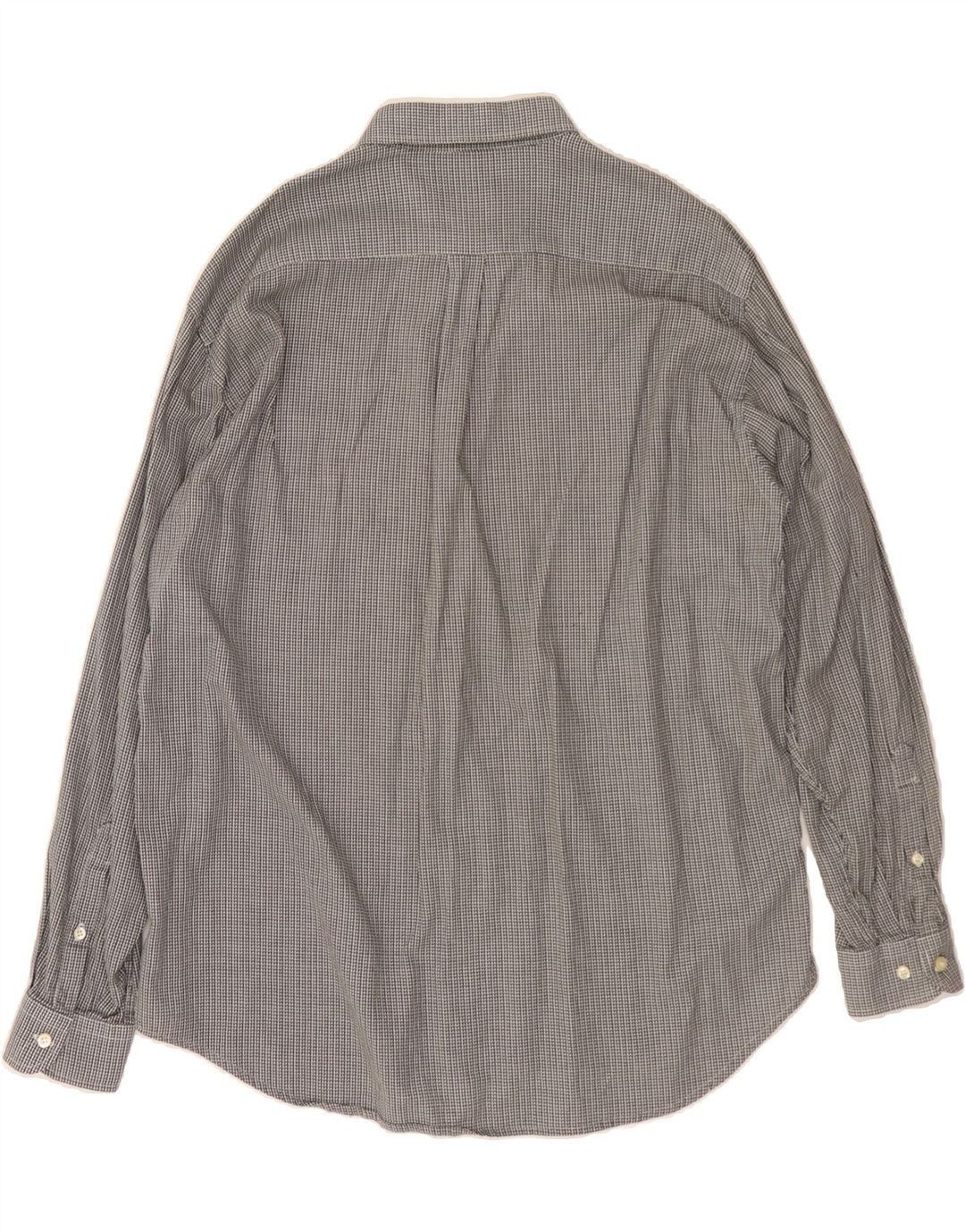 BELFE & BELFE Mens Shirt Size 45 XL Grey Check Cotton Vintage Belfe & Belfe and Second-Hand Belfe & Belfe from Messina Hembry 