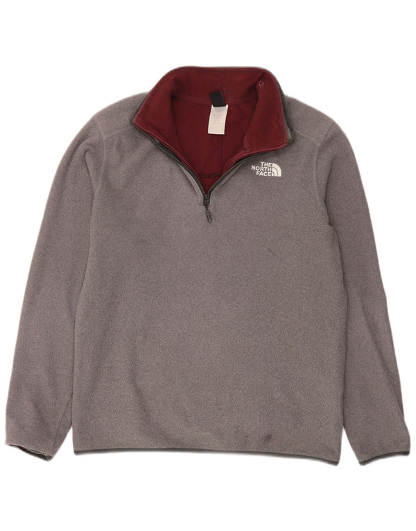 The North Face Ανδρικό φερμουάρ με λαιμόκοψη Fleece Jumper Medium Grey Polyester Sports