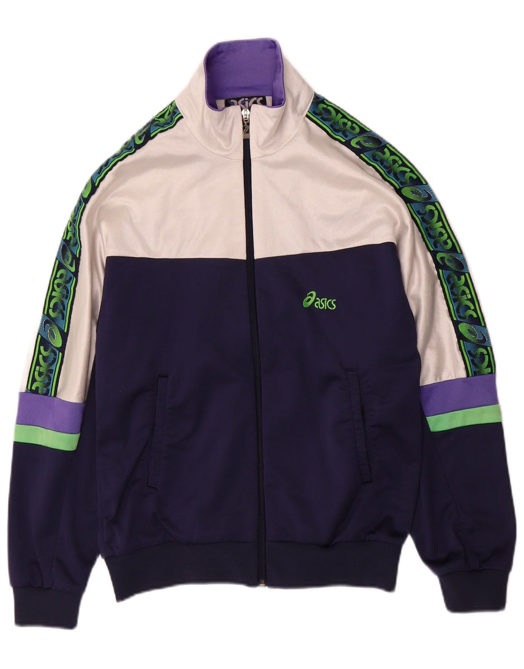 Asics γυναικεία φόρμα IT 46 Large Navy Blue Colourblock Polyamide