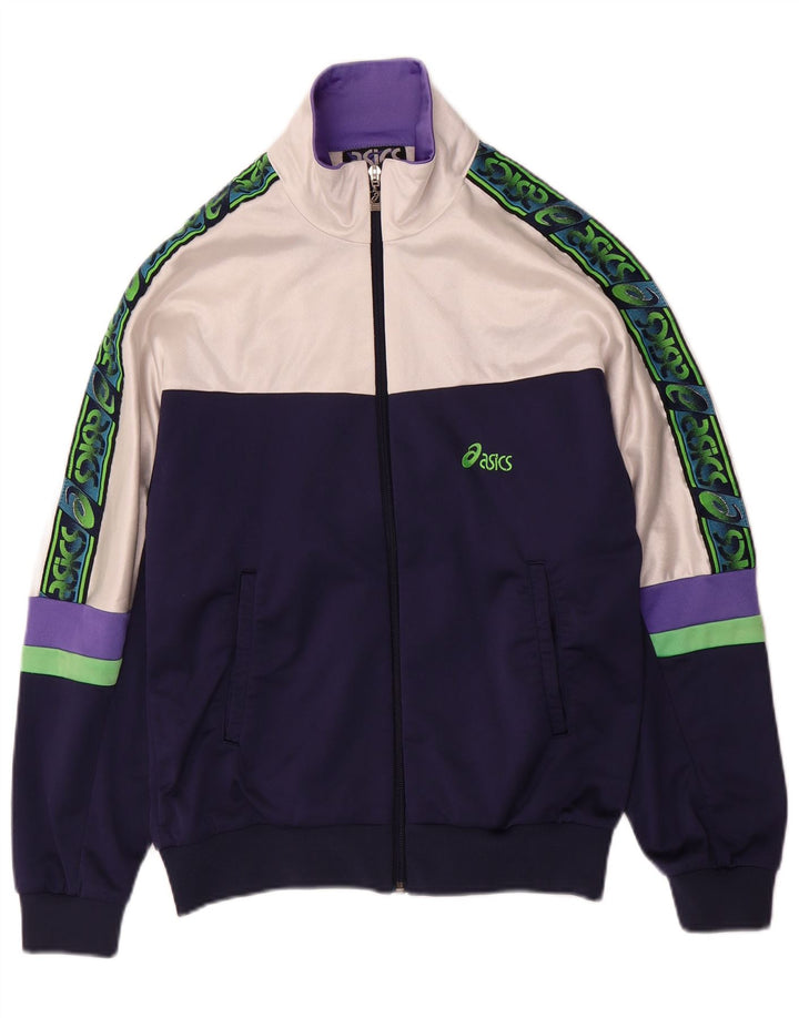 Asics γυναικεία φόρμα IT 46 Large Navy Blue Colourblock Polyamide