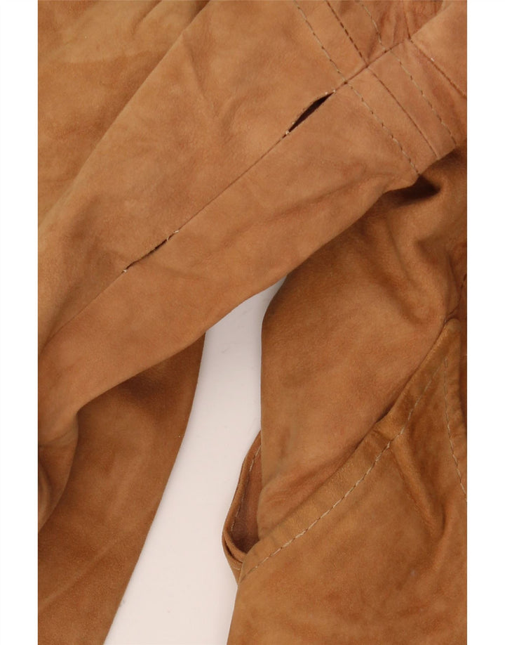 Vintage Γυναικείο Στρατιωτικό Σουέντ Μπουφάν IT 48 XL Καφέ