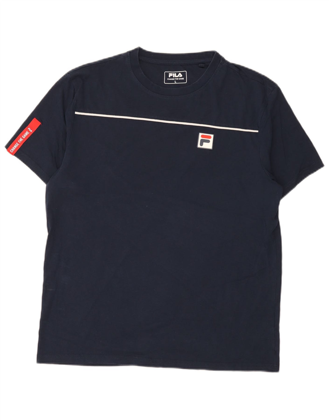 Ανδρικό T-Shirt FILA Top Large Navy Blue από βαμβάκι