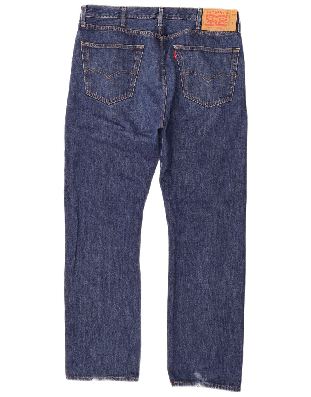 Levi's Mens 501 Straight Jeans W38 L32 Μπλε Βαμβακερό