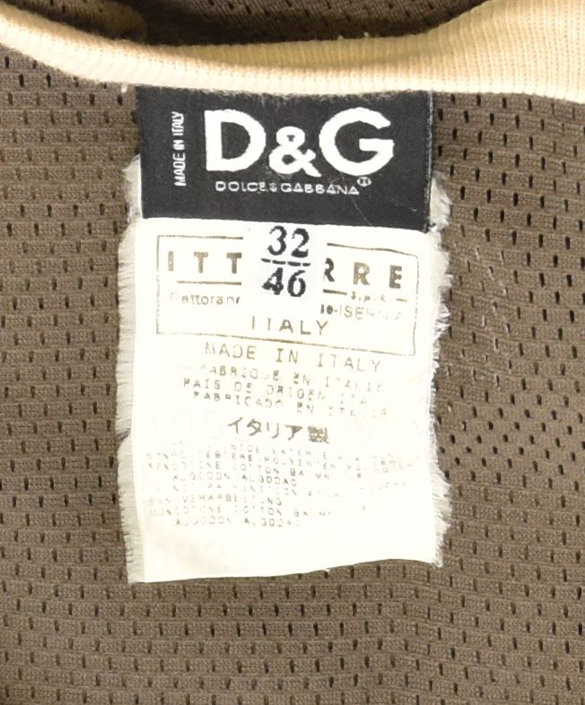 DOLCE & GABBANA Γυναικείο γιλέκο Slim Fit Top IT 46 Large Khaki Polyester