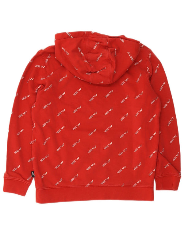 Vans Boys Graphic Hoodie Jumper 10-11 ετών Μεσαίο κόκκινο βαμβακερό