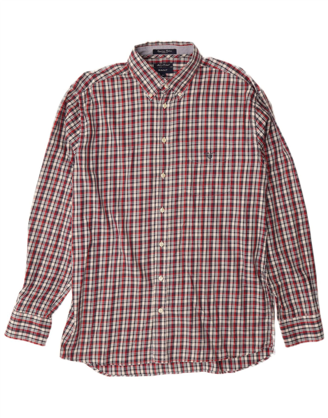 Ανδρικό πουκάμισο GANT Casual Fit XL Red Check Cotton