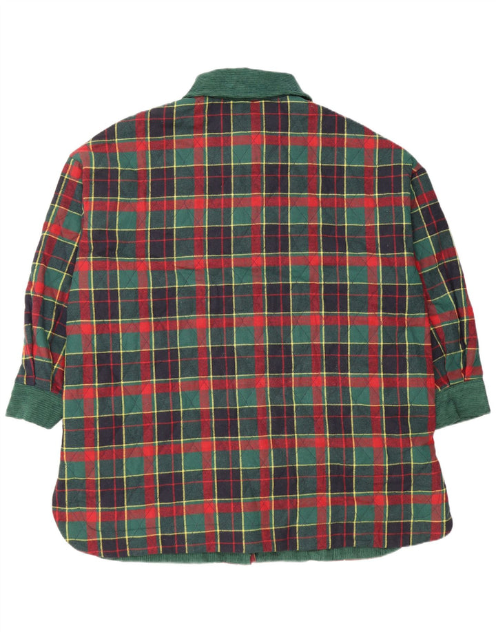 Tu Clothing Γυναικείο Καπιτονέ μπουφάν One Size Green Check Polyester