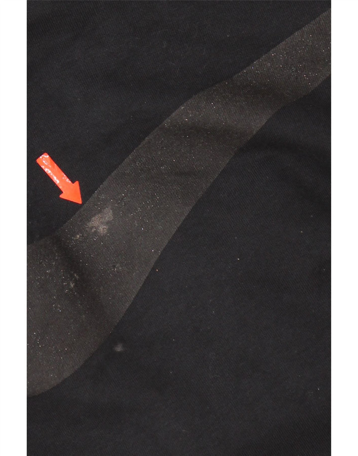 Γυναικείο Nike Dri Fit γραφικό φούτερ μεγάλου μεγέθους Jumper UK 16 μεγάλο μαύρο