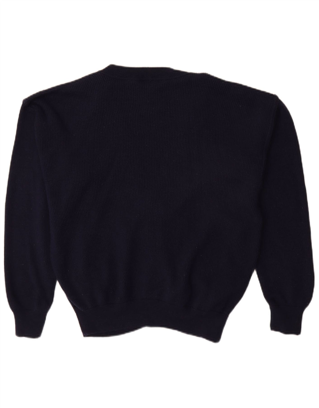 Ανδρικό πουλόβερ με ζακέτα VINTAGE Medium Navy Blue New Wool