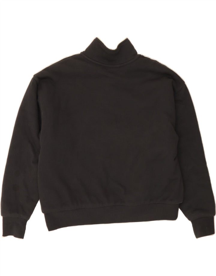 BILLABONG Womens Oversized Button Neck Sweatshirt Jumper UK 10 Small Grey Vintage Billabong and Second-Hand Billabong from Messina Hembry 