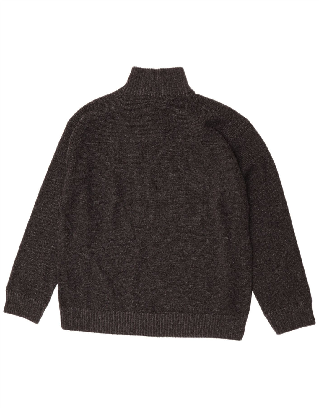 Ανδρικό πουλόβερ με φερμουάρ Marks & Spencer XL Lambswool σε γκρι χρώμα