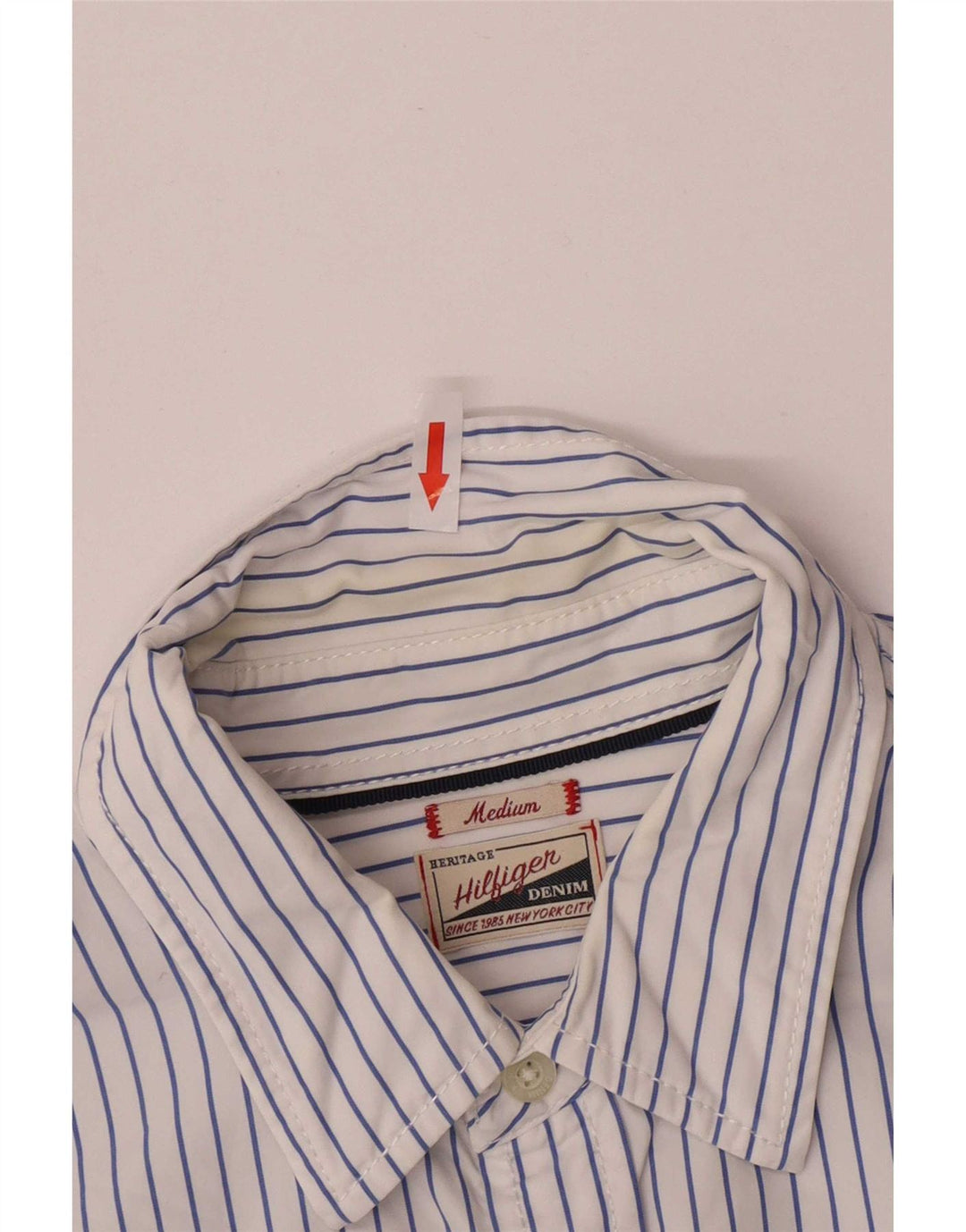 Ανδρικό πουκάμισο Tommy Hilfiger Regular Fit Βαμβακερό μεσαίο μπλε ριγέ