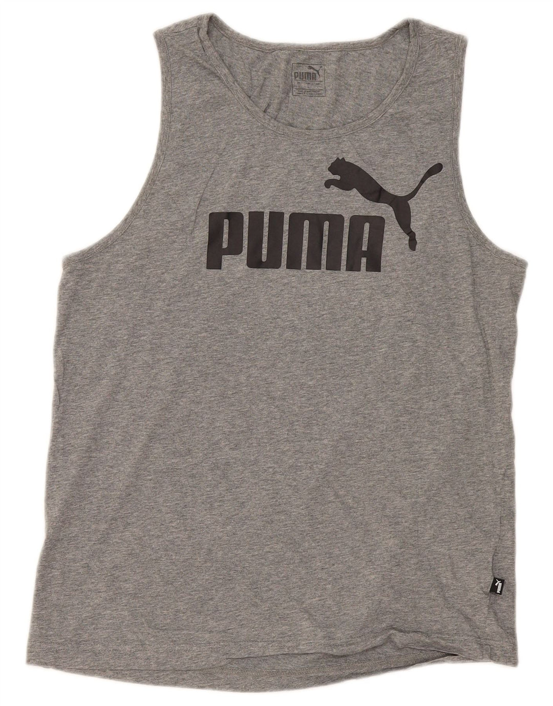 Ανδρικό γραφικό γιλέκο Puma Μεγάλο βαμβακερό γκρι
