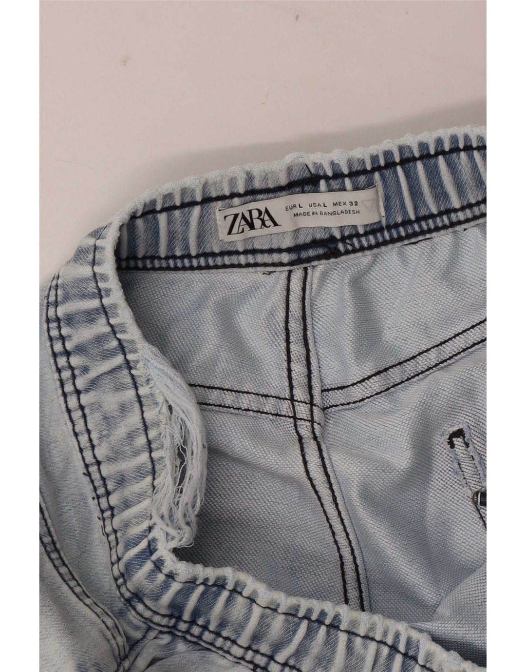 Zara Γυναικείο τζιν σορτς μεγάλο W32 μπλε