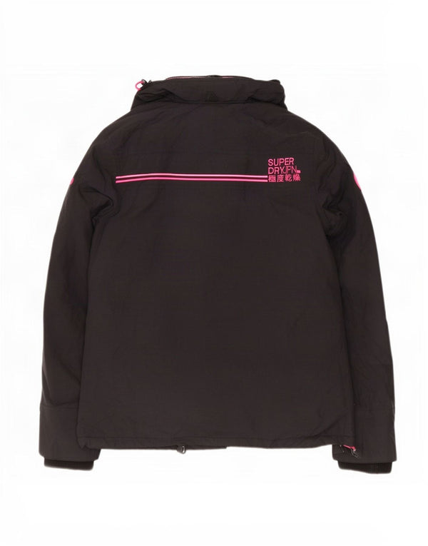 Superdry Γυναικείο Windcheater Graphic Windbreaker Jacket UK 16 Large Black