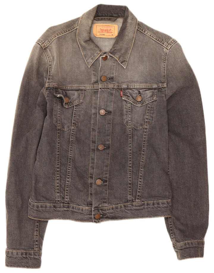 Ανδρικό τζιν μπουφάν Levi's UK 38 Medium Grey Cotton