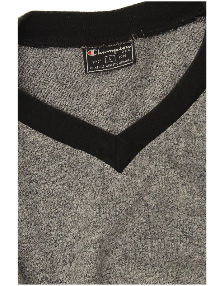 Ανδρικό T-Shirt Champion Top Large Grey Colourblock