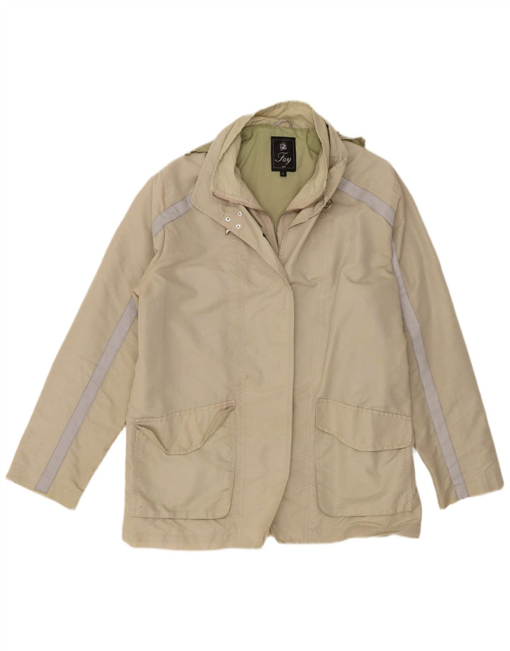 Fay Γυναικείο Bomber Jacket UK 16 Large Khaki Polyester