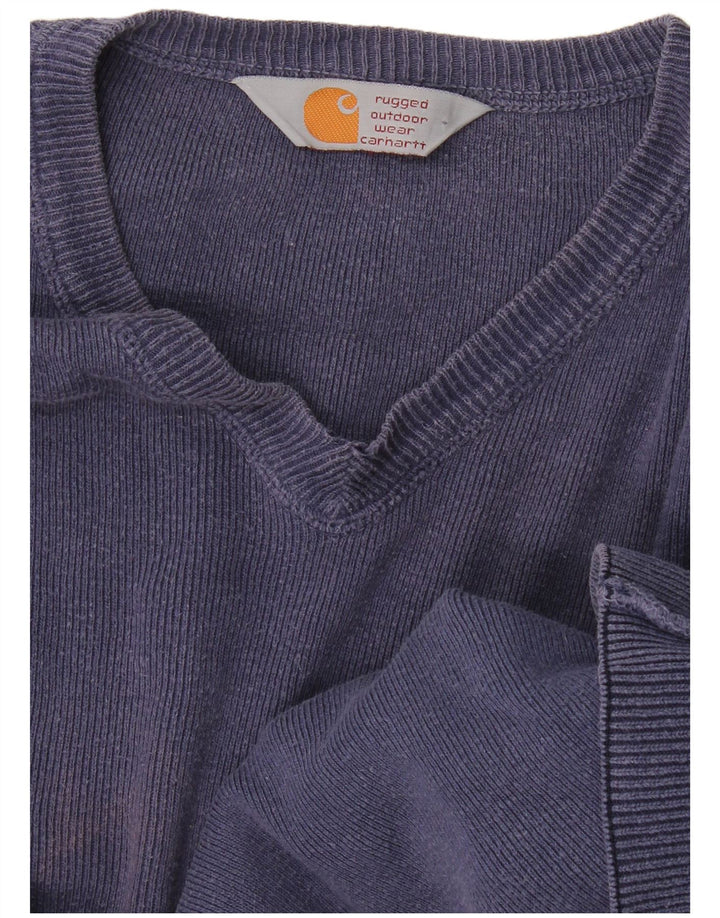 Ανδρικό πουλόβερ Carhartt με V λαιμόκοψη 2XL Navy Blue