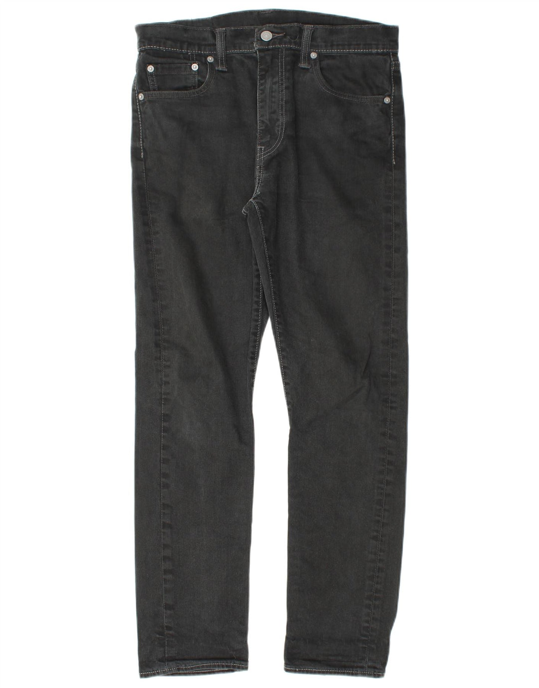 LEVI'S Ανδρικό τζιν 522 ίσιο W30 L28 μαύρο βαμβακερό