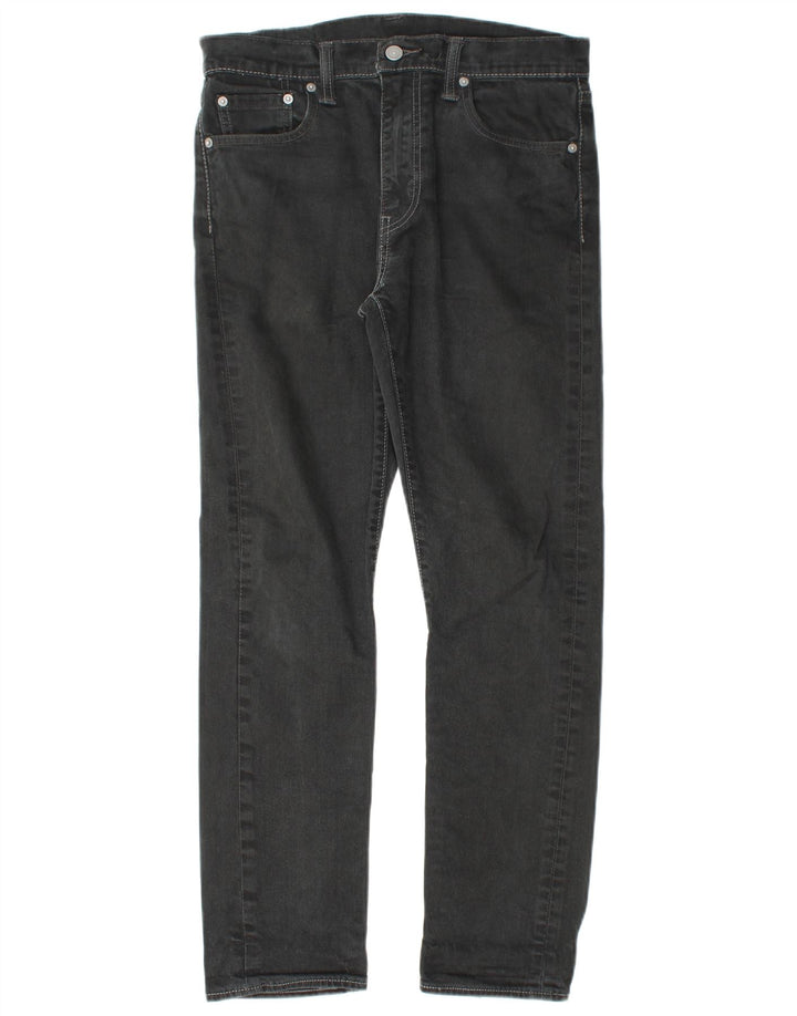 LEVI'S Ανδρικό τζιν 522 ίσιο W30 L28 μαύρο βαμβακερό