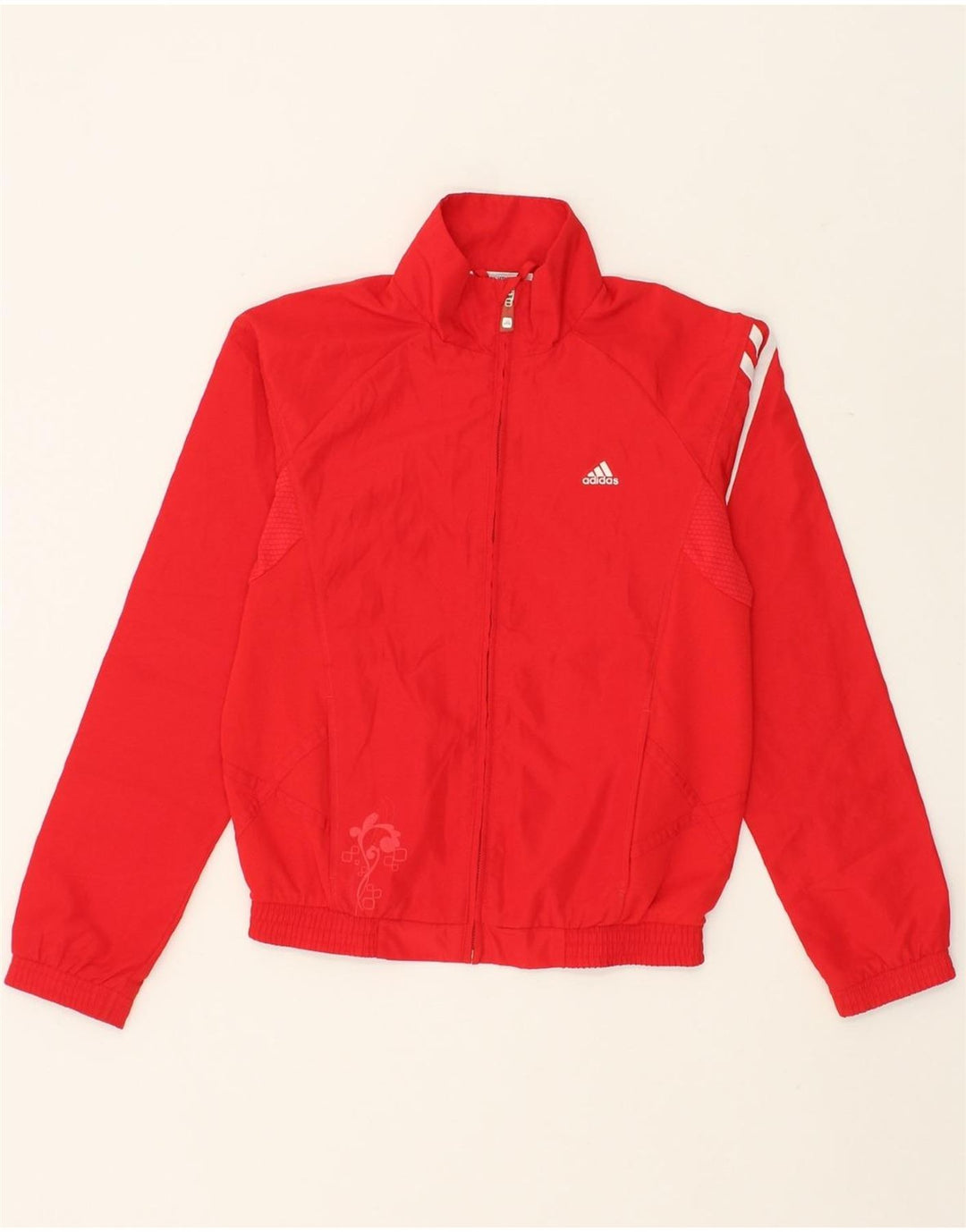 ADIDAS Boys Clima 365 Tracksuit Top Jacket 11-12 Years Red Polyester Vintage Adidas and Second-Hand Adidas from Messina Hembry 