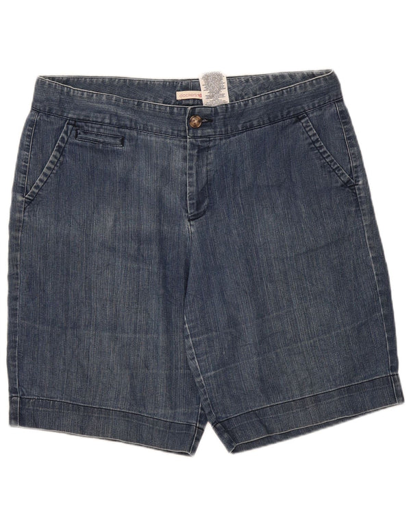 Dockers Womens Denim Shorts US 14 XL W36 Blue Cotton