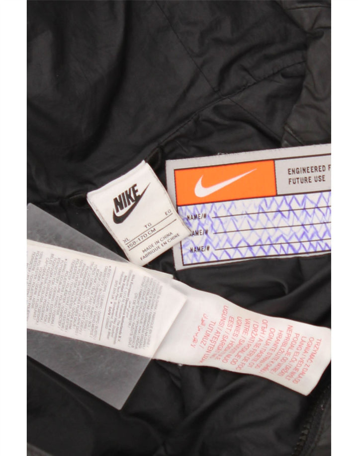 Μπουφάν NIKE για αγόρια με κουκούλα 13-14 ετών XL μαύρο πολυεστέρα