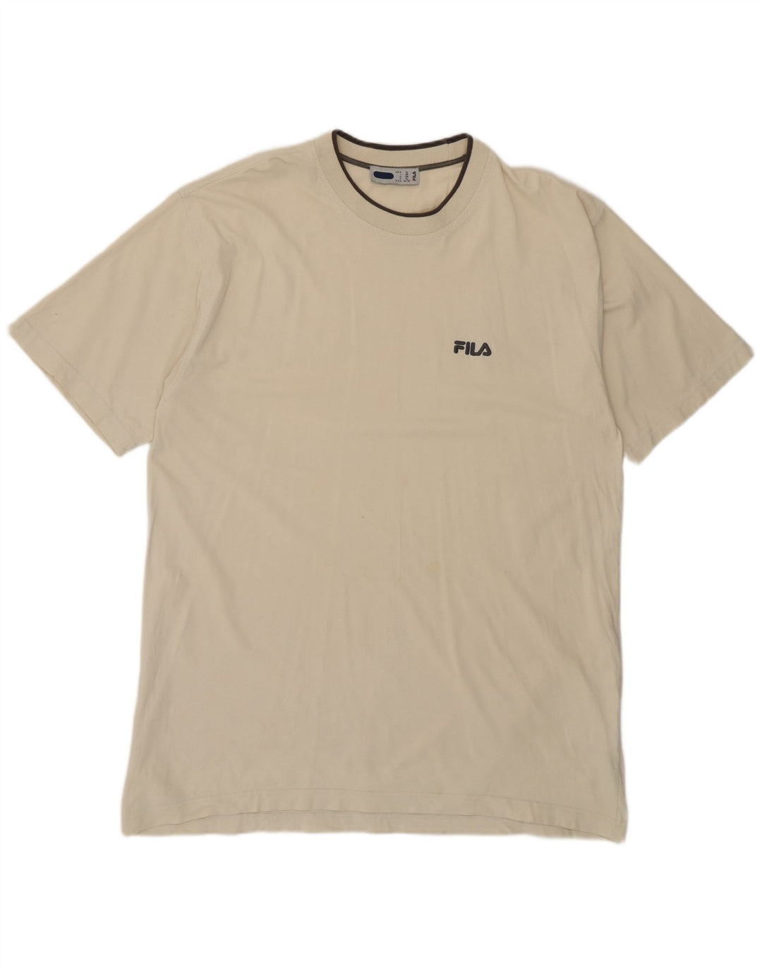 Ανδρικό T-Shirt Fila Top XL Μπεζ βαμβακερό