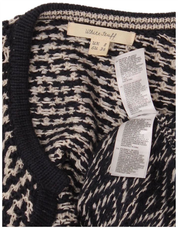 Γυναικείο πουλόβερ με ζακέτα White Stuff UK 8 Small Navy Blue